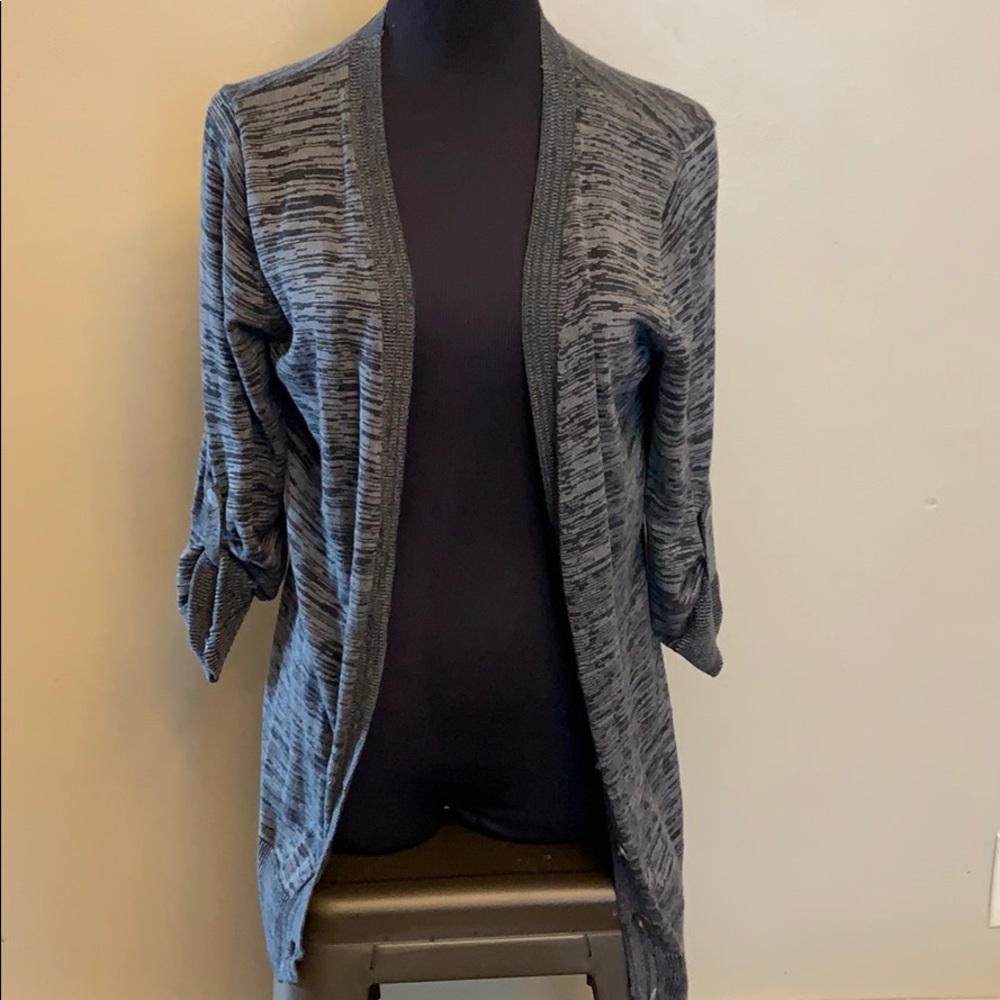 Gray / charcoal cardigan L
